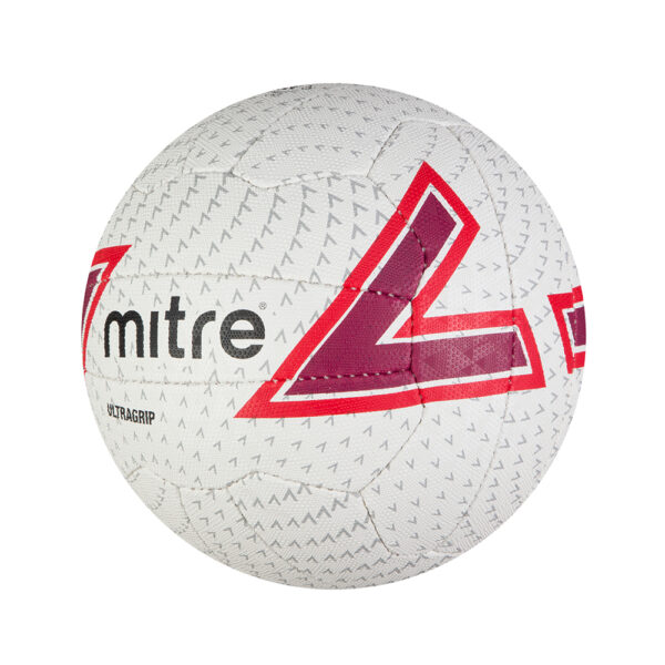 Ultragrip 10 Netball Deal - White/Pink - Image 3