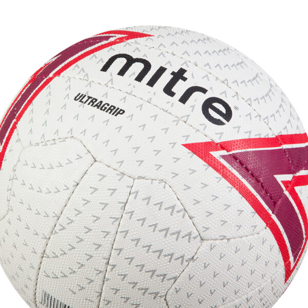 Ultragrip 10 Netball Deal - White/Pink - Image 5