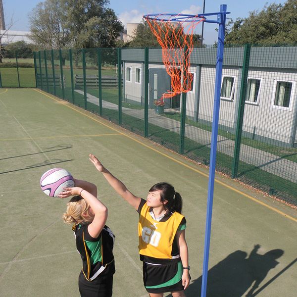 Club Socketed Netball Posts - Single
