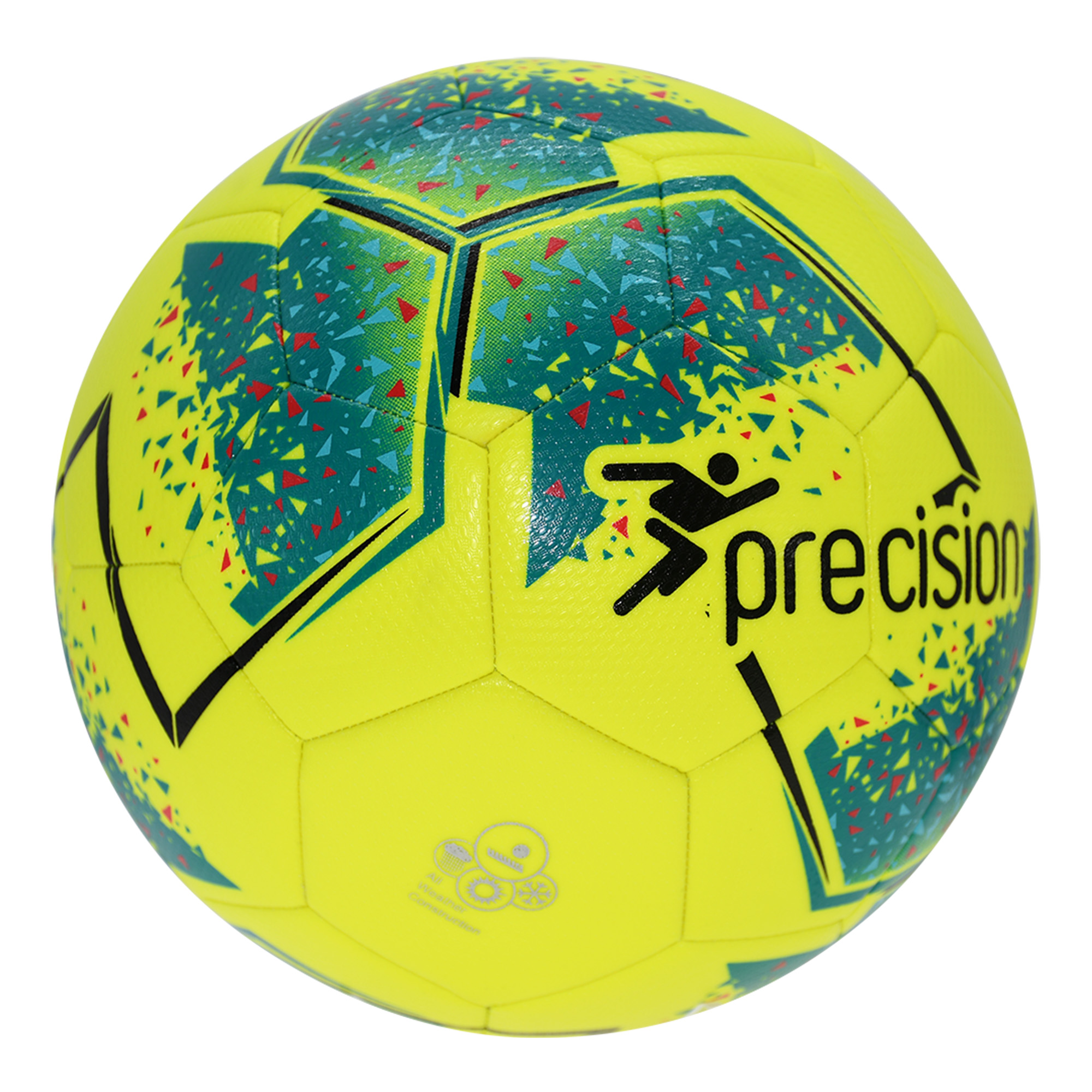 Fusion Football - Fluo Yellow/Teal 10 Ball Deal Plus FREE Bag - Image 2