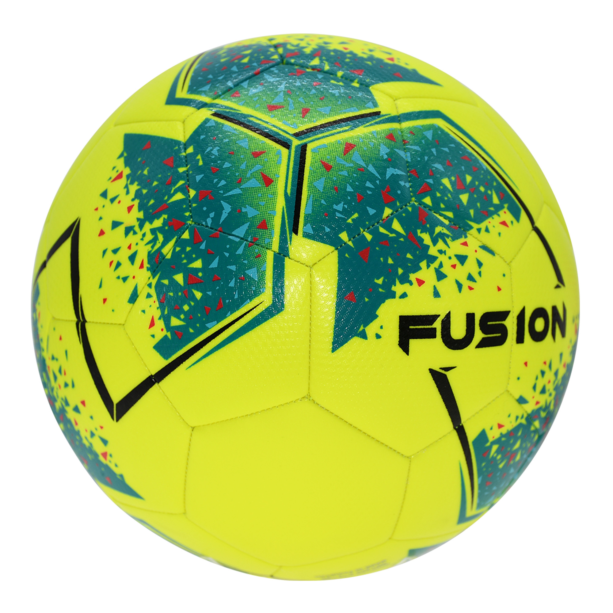Fusion Football - Fluo Yellow/Teal 10 Ball Deal Plus FREE Bag - Image 3