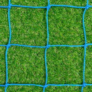 3.5mm Knotted Goal Net 9v9 (16ft x 7ft) - Royal Blue Pair