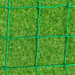 3.5mm Knotted Goal Net 9v9 (16ft x 7ft) - Green Pair