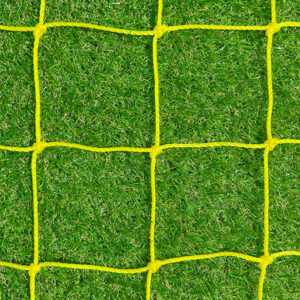3.5mm Knotted Goal Net 9v9 (16ft x 7ft) - Yellow Pair