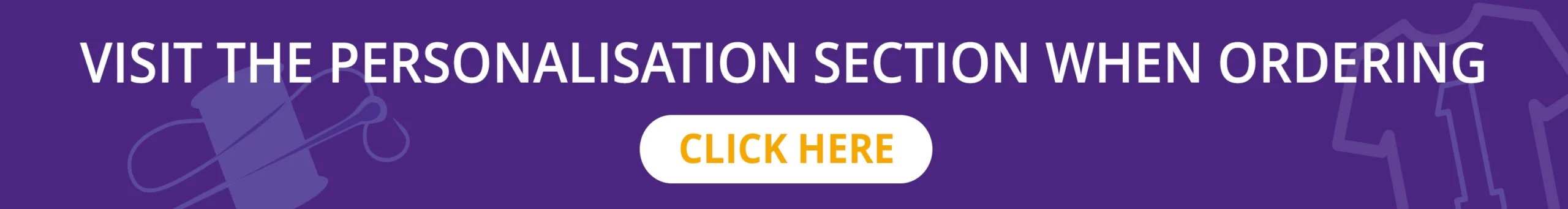 Personalisation Section Banner