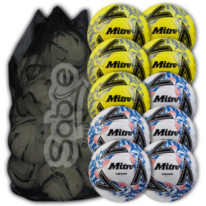 Calcio One White & Yellow Mixed 10 Ball Deal Plus FREE Bag