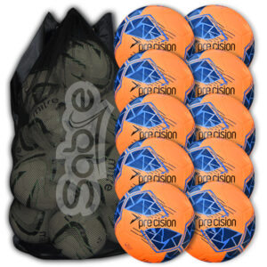 Fusion FIFA Football Orange/Blue 10 Ball Deal Plus FREE Bag