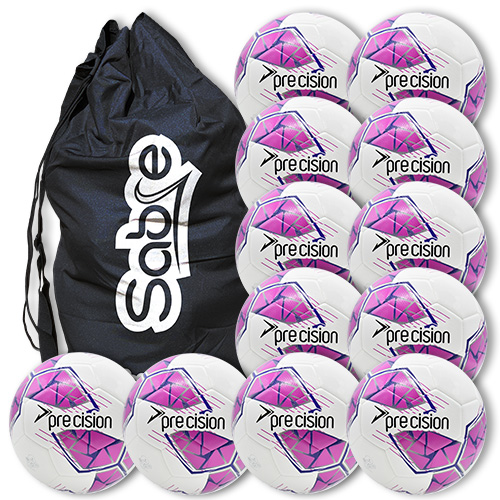 Fusion FIFA Football 12 Ball Deal - White/Pink