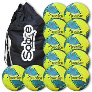 Fusion FIFA Basic Training Football 12 Ball Deal - Yellow/Teal