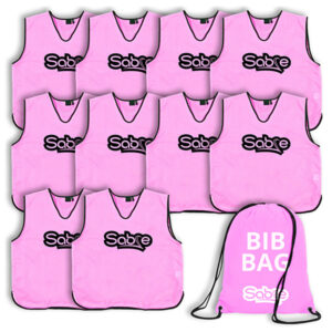 Pink Bib - 10 Pack Plus Free Bag