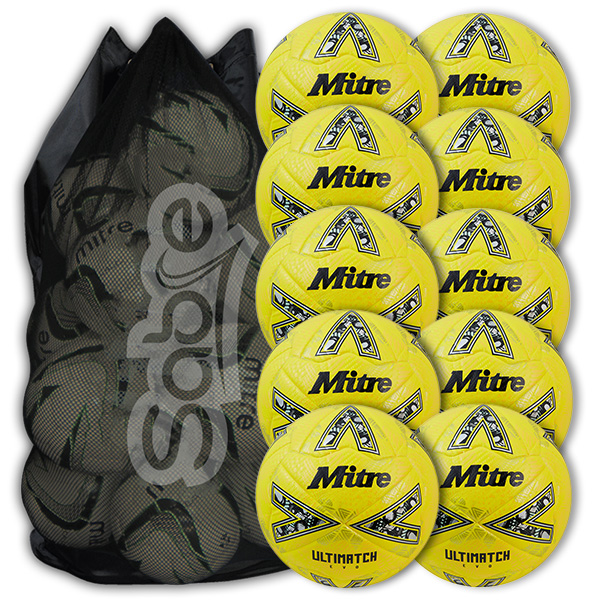 Ultimatch Evo Yellow 10 Ball Deal Plus FREE Bag