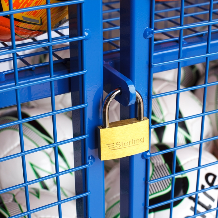 Lockable Ball Cabinet - Blue - Image 4