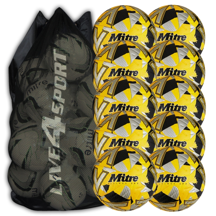 Ultimax Evo Yellow 10 Ball Deal Plus FREE Bag